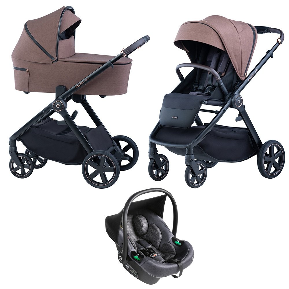 Espiro Only 3 в 1 Chic Brown (219) Коляска купить недорого в интернет ...