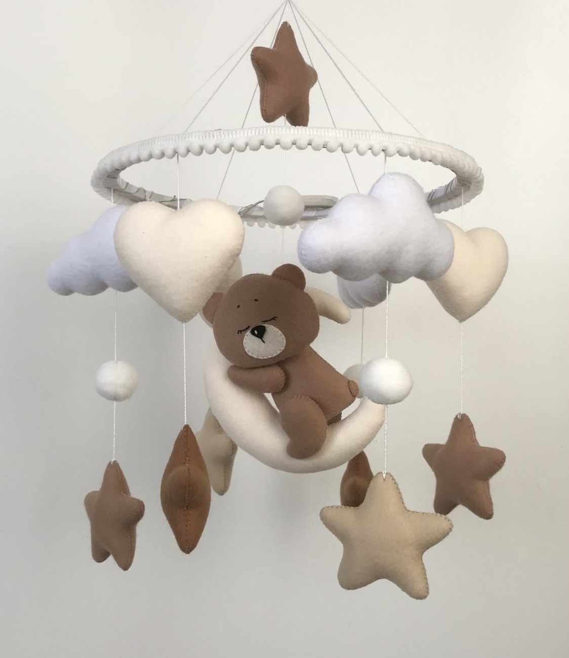 Мишка на облаке+подсветка Музыкальный мобиль на кроватку купить ...
